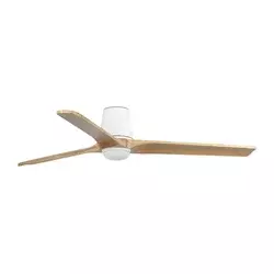 FARO 33838WT-1TW-LED Ventilator sa prigušivačem HEYWOODTUBL 10W/230V borovica/bela, prečnik 132 cm WT+DO