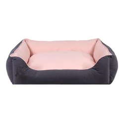 Aberto Design Krevet za kućne ljubimce Lucy M, 80x60 cm, Sivo-rozi