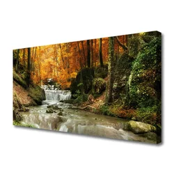 tulup.si Slika na platnu Forest slap narava 140x70 cm