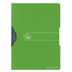 Herlitz clip mapa, A4, mat zelena