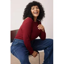 Trendyol Curve Ženska bluza Tbbaw26Af00026, Bordo