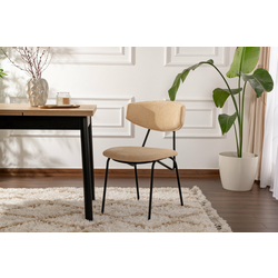 HANAH HOME Set 2 stolice Nancy Beige Black