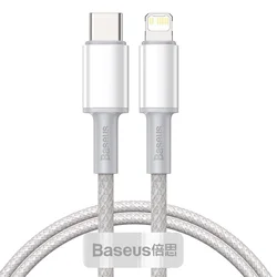 BASEUS USB-C kabel za Lightning Baseus High Density Braided, 20 W, 5 A, PD, 1 m (bel)