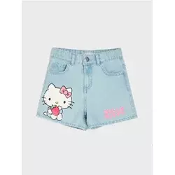 Sinsay - Farmerke šorts Hello Kitty - plavi džins