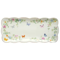 Serving platter, porcelain, 36 x 14.5 cm, Dancing Butterflies - Easy