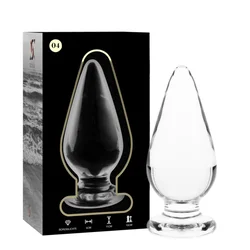Ibiza Nebula Model 4 Anal Plug Borosilicate Glass 11x5cm Clear
