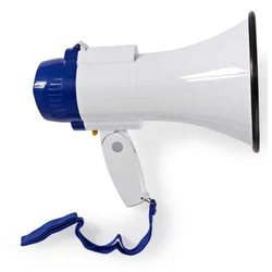 MEPH150WT Megafon 115dB, max.250m ugradjena sirena i funkcija snimanja, Blue/White
