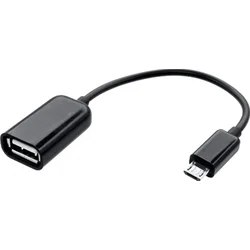 OTG adapter micro USB črn