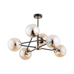 Luster na šipci SAGITO 6xE14/10W/230V zlatni