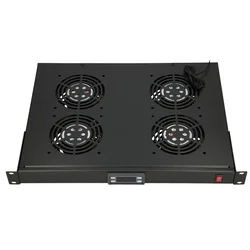Extralink 19 RACK MOUNT FAN PANEL (4 FANS) WITH THERMOSTAT