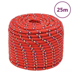 Brodski konop crveni 12 mm 25 m od polipropilena