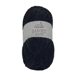 Preja SAMET - 100 g / 100 m - črna