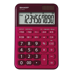 Sharp - Namizni kalkulator Sharp ELM335BRD, rdeč