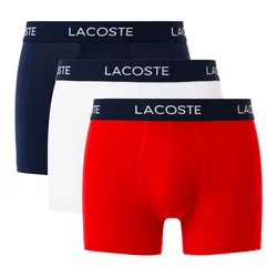 Kratke hlače Lacoste Microfiber Trunks 3-Pack Navy Blue/White-Red L