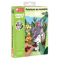 GRAINE CREATIVE Slikanje po številkah živali ZOO