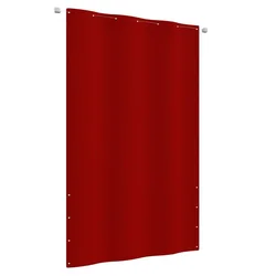 Balkonski zastor crveni 140 x 240 cm od tkanine Oxford