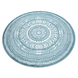 eoshop Okrogla preproga FUN prtiček prtiček - modra ( - Velikost: krog 160 cm)
