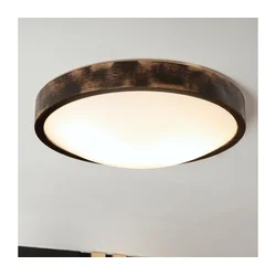 Brilagi - Plafonsko svetlo CARVALHO SLIM SMOKEY 2xE27/60W/230V hrast pr. 37,5 cm