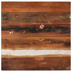 vidaXL Kvadratna mizna plošča 70x70 cm 25-27 mm trden predelan les