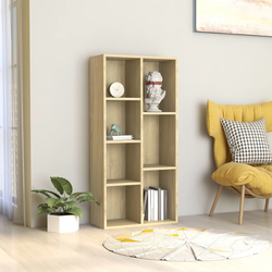 Ormarić za knjige boja hrasta 50x25x106 cm konstruirano drvo
