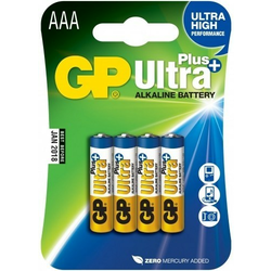 GP Ultra Plus LR03 (AAA) 4pcs in a blister GP24AUP