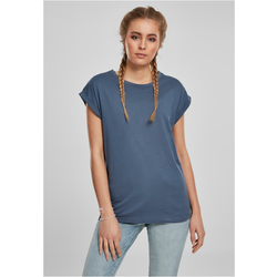 Urban Classics Curvy Majica Extended Shoulder, modra