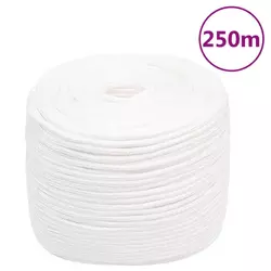Brodski konop svjetlobijeli 10 mm 250 m od polipropilena