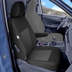 Tailored car seat covers VW Caddy 2021- (front passenger, with armrest)