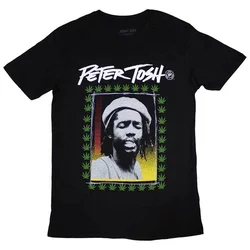 Peter Tosh Leaf Frame Black L Majica