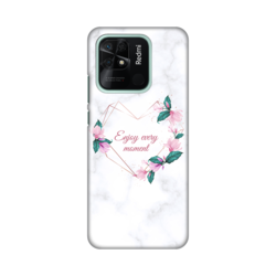 Silikonska maska za Xiaomi Redmi 10C Enjoy Every Moments Print bela