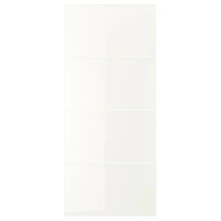 FÄRVIK 4 panela za okvir kliznih vrata, belo staklo, 100x236 cm
