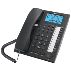 MeanIT Telefon analogni, stolni, LCD zaslon, crni - ST200 Black