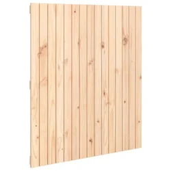 Vidaxl Stensko posteljno vzglavje 95,5x3x110 cm trdna borovina