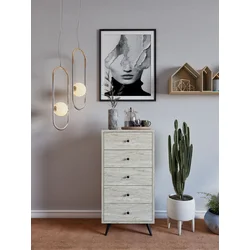 Hanah Home Komoda Frenzu, 50x103x40 cm, Krem