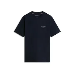 TOMMY HILFIGER Majica BRAND LOVE marine/bela
