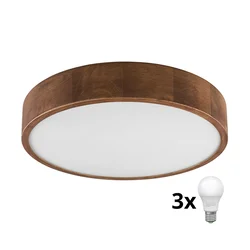 Brilagi - LED plafonsko svetlo CARVALHO 3xE27/60W/230V hrast/trešnja prečnik 47 cm