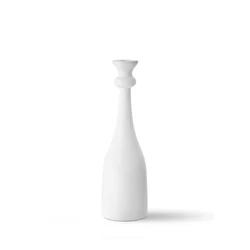 Aberto Design Svećnjak DKR0487, Keramički, 15x15x36 cm, Beli