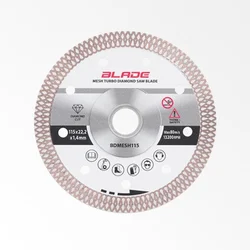 Blade bdmesh115 Dijamantski disk za sečenje tvrde keramike (Turbo) ( BDMESH115 )