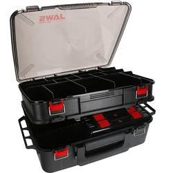Mikado Box TWO-COMPARTMENT JAWS (47x34x19cm) - BLACK