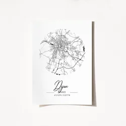 Wallity Poster France Dijon-2078, 21x29,7 cm