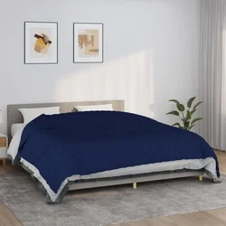 Vidaxl Obtežena odeja modra 235x290 cm 11 kg blago