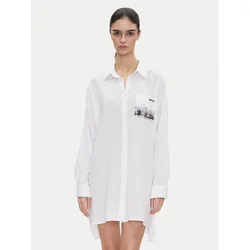 DKNY Nočna srajca YI30048 Bela Relaxed Fit