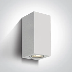 ZIDNA SVJETILJKA 2xGU10/7W IP65 BIJELA 165x77x70mm