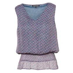 KOROSHI Bluza marine/pastelno roza/bela