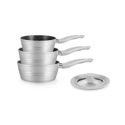 ROYALTY RLFS3MB ŠERPE SA POKLOPCEM SET 4 DELA CRNE/SILVER
