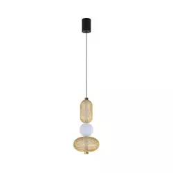 Eglo 300477 - LED prigušiva luster na sajli CEGLIE LED/12W/230V 2200-6500K zlatna +daljinski upravljač