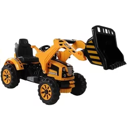 Traktor na akumulator s prikolico - rumen