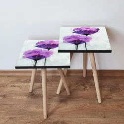 Hanah Home Set klub stočića 2Shp311, 2 komada, Šareni