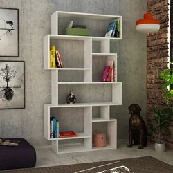 Hanah Home Polica 96x168,5x25,5cm Bela
