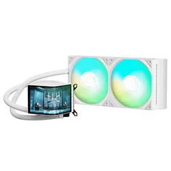 TRYX PANORAMA AIO + AMOLED ARGB Vodno Hlajenje CPU 280 mm – Belo